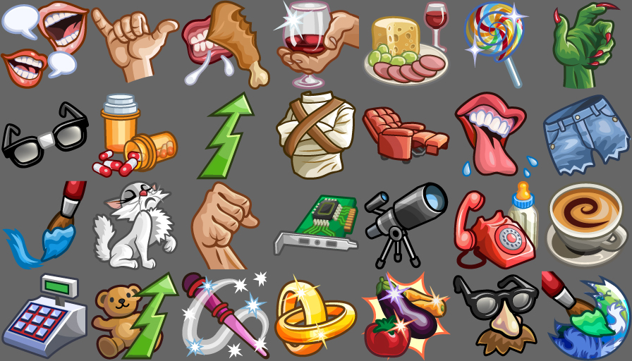 Icons designed for The Sims 2 for the Console and Sims 2 Castaway. By ...